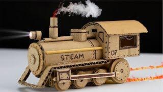 How to make dc motor TRAIN from cardboard