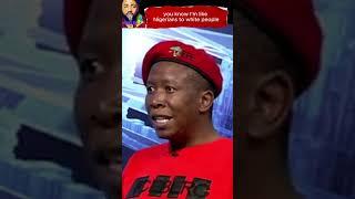 I am not scared of white people : Julius Malema