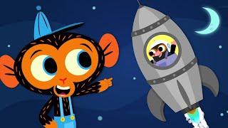 Miss Mole Blasts Off to the Moon | Mr. Monkey, Monkey Mechanic