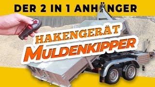 2 in 1 Anhänger- Hakengerät und Abroll-Muldenkipper von Koch Anhänger