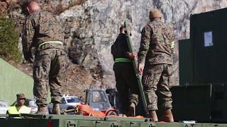 Marines Assemble Equipment from Norwegian Caves for STRATMOBEX 17