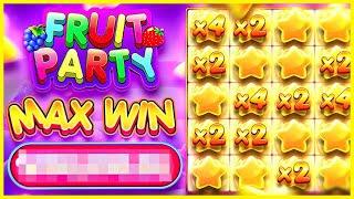 슬롯머신 후르츠파티 fruit party 스핀 한방에 1억 잭팟 이맛에 슬롯 하나봅니다 !