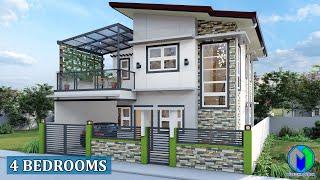 Two Storey House Design - 4 Bedrooms