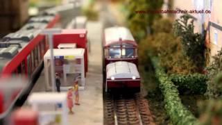 Test Schienenbus VT 95.9 mit Einachsanhänger VB 141.1 von Märklin