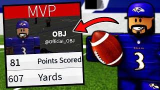 Fake ODELL BECKHAM JR Carries His NEW TEAM in ROBLOX! (Football Fusion 2)