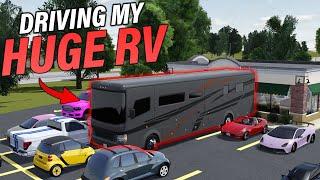 JUST DRIVING MY SMALL RV AROUND GREENVILLE || ROBLOX - Greenville