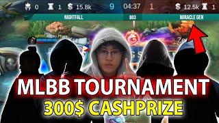 ML TOURNAMENT CASHPRIZE WITH MIRACLE GEN SQUAD!! (Epic comeback against pro players or lose)