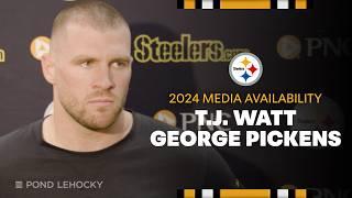 T.J. Watt, George Pickens Media Availability (Nov. 15) | Pittsburgh Steelers