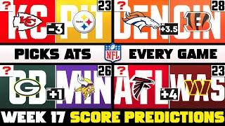 NFL Week 17 Score Predictions for EVERY Game