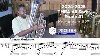 2024-2025 TMEA Tuba Etude #1 Allegro Moderato Kopprasch #23 [SPONSORED BY XO]