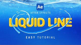 After Effects Liquid Line Animation Easy Tutorial (Include project files)