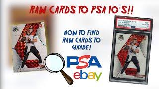 5 TIPS FOR BUYING RAW CARDS ON EBAY TO GRADE INTO POTENTIAL PSA 10'S | PRIZM | OPTIC | SPORTS CARDS