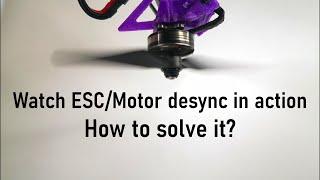 Motor desync(stall) and fixed it. #motor #desync #esc