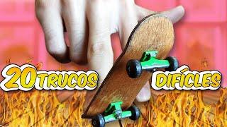 20 trucos de fingerboard difíciles en flatground | R2ARTUR