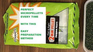 Micro Pellet Preparation - Dynamite Baits Swim Stim or all micro pellets & Skretting fishery pellets