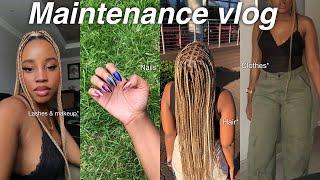 Maintenance vlog: Hair, DIY Nails, makeup, lashes & more || South African living