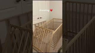 Ikea Crib unboxing #nesting #ikea #crib #baby #nesting #nursery #firsttimeparents #satisfying