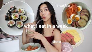 What i eat in a week  *simple recipes + realistic balanced meals + asian food*