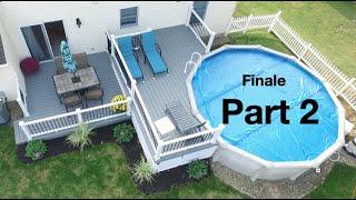 How To Build a 12x12 Two Level Pool Deck with Trex part 2