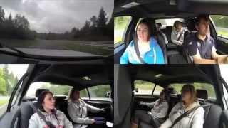 BMW M5 Ring-Taxi Nurburgring Nordschleife with 3 girls 31.08.14