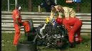 Ortelli's crash Le Mans Series at Monza 2008 (live)