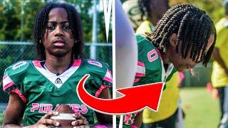 Mic’d Up 12 Year Old Football Star Loses Tooth and Still Goes Hard!