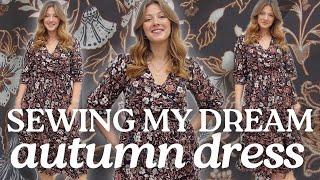 Sewing my dream autumn wardrobe PART 2  recreating a designer dress for less!