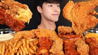 KFC 통다리치킨, 징거더블다운맥스, 갓양념치킨 먹방 치킨 먹방 KFC FRIED CHICKEN & BURGER MUKBANG FRIED CHICKEN ASMR