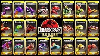 ALL MAX LEVEL 40 DINOSAURS (JURASSIC PARK BUILDER)