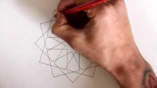 How to draw geometric design - full tutorial