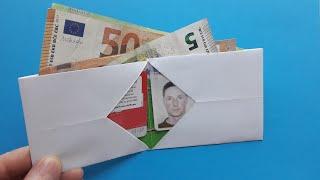 A CUTE PAPER WALLET IN 3 MINUTES | EASY PAPER WALLET INCL ART