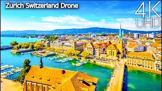 Zurich Switzerland in 4K UHD by Drone