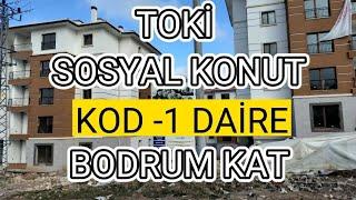 TOKİ Sosyal konut Bodrum Kat