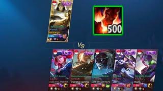 ALDOUS 500 STACKS VS 5 TOP GLOBAL PLAYER | WHO WIN? - MLBB