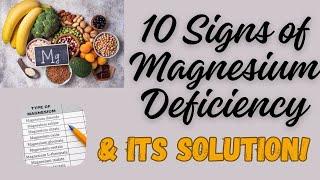 10 Signs of Magnesium Deficiency & its Solution #magnesium #magnesiumdeficiency #magnesiumbenefits