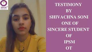 Operation Theater Technology Course - Testimony by Shivachna Soni  Student Of IPSM INDIA