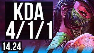 AKALI vs ZED (MID) | KR Diamond | 14.24