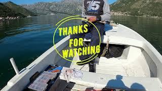 Fishing from the boat Atlantic bonito Palamida Montenegro Shore Fishing