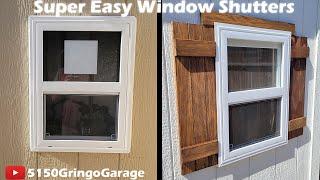 Super easy and cheap window shutters