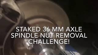 Dewalt impact wrench vs Axle Spindle Nut!