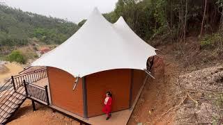 Luxury Hotel Tent Two Peak Roof Tent from RAX TENT