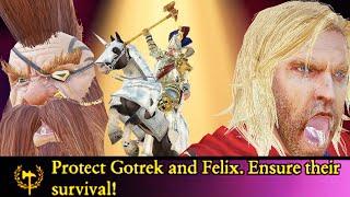 Why Gotrek & Felix Ai Always Run Away In Their Quest Battle When Karl Franz has Come to Rescue them