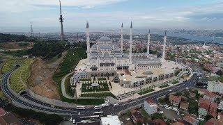 Çamlıca Camii havadan görüntülendi