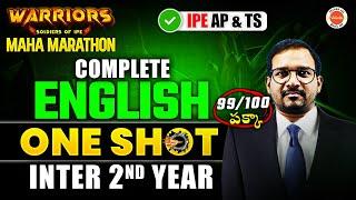 ENGLISH - One Shot | 2nd Year inter | 99 Marks Pakka | Blue Print | Intermediate AP & TS | Kiran Sir