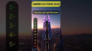 Abbreviations Quiz #generalknowledgequiz #doyouknow #quizchallenge #quizquestions #abbreviations #pk