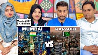 Mumbai Vs Karachi Full Comparison | India's Mumbai City Vs Pakistan's Karachi City | Reaction!