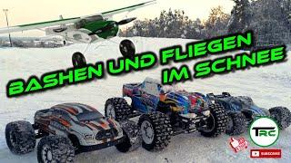 Bashen und Fliegen im Schnee - Traxxas X-Maxx | Reely Bash | Durafly Tundra