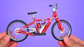 Amazing Mini Motorized Bike made with Soda Cans and Recyclable Materials