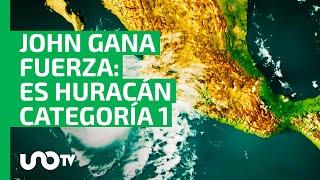 John gana fuerza: ya es huracán categoría 1; trayectoria y dónde pegará