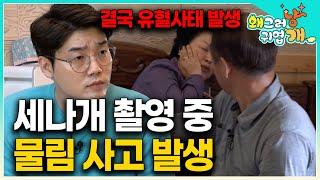 문제견의 영상을 보더니 점점 어두워지는 표정의 설쌤 세나개 촬영 중 놀러 온 친척의 턱을 물어버린 문제견｜모두가 왜 키우냐 손가락질하는 개 갱생할 수 있을까?｜#왜그러냥귀엽개